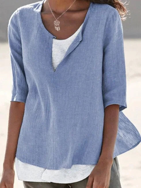 Livia | Damenbluse mit Lagenlook – Vielseitig und Stilvoll