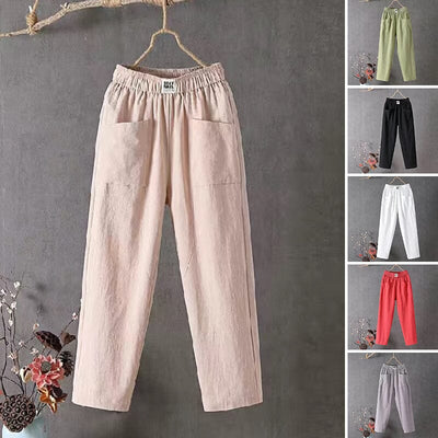 Emma | Baumwollhose Damen – Lässige Eleganz mit Elastischem Bund