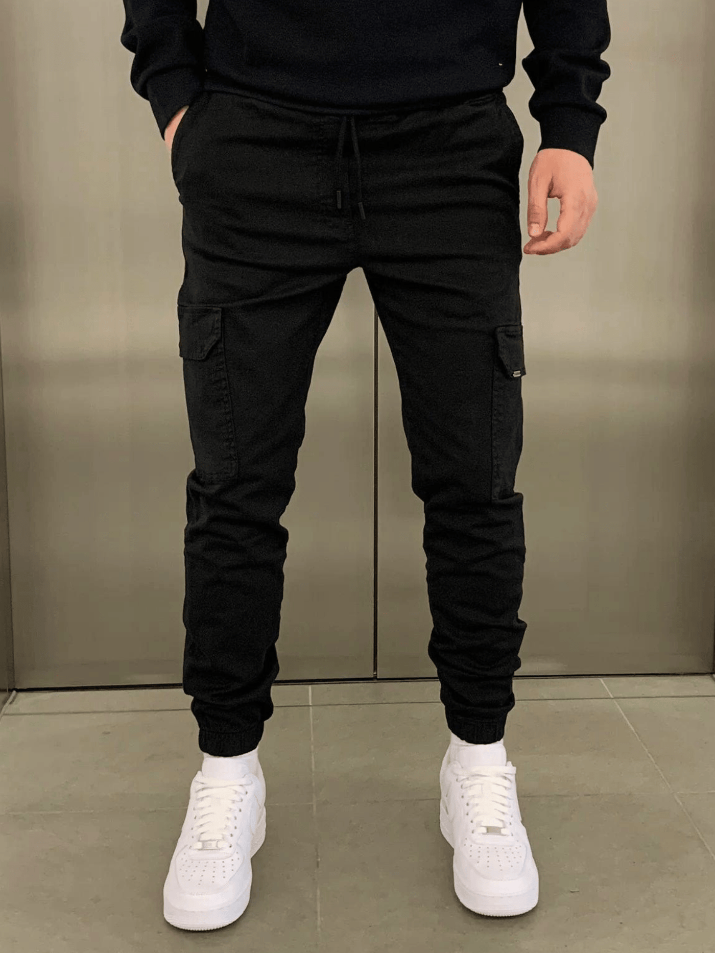 Laurent | Herren Jogginghose mit Cargo-Taschen