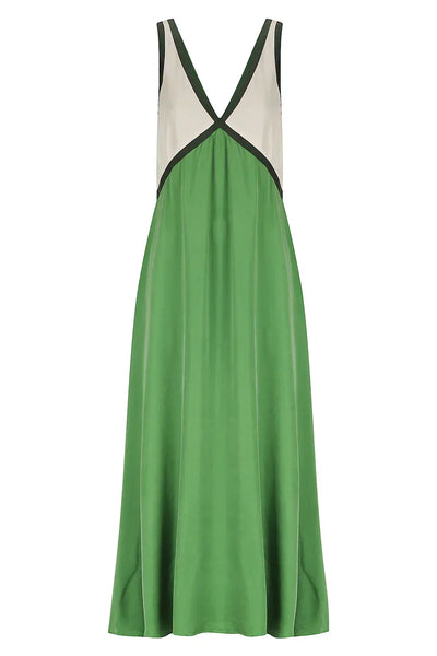 Elena | Maxikleid Sommer mit V-Ausschnitt für Damen, Fließend und Elegant