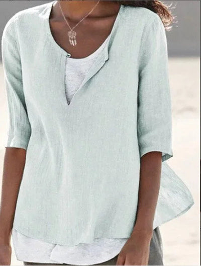 Livia | Damenbluse mit Lagenlook – Vielseitig und Stilvoll