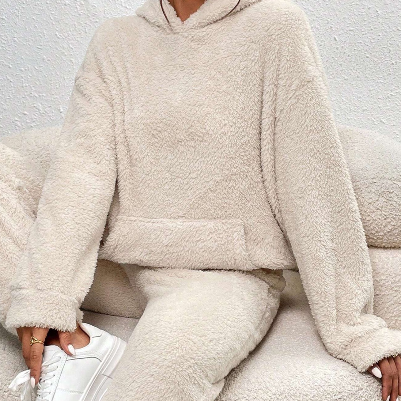 Lea | Warmes Winter-Kapuzenpulli-Hosen-Set