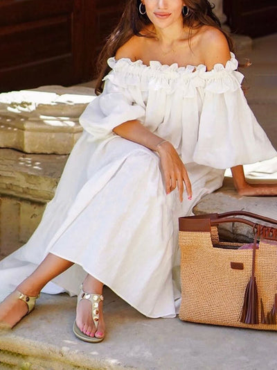 Camille | Maxikleid Sommer mit Off-Shoulder-Ausschnitt für Damen 4