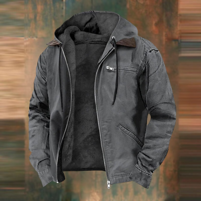 Stephan | Jacke mit Reißverschluss und Kapuze
