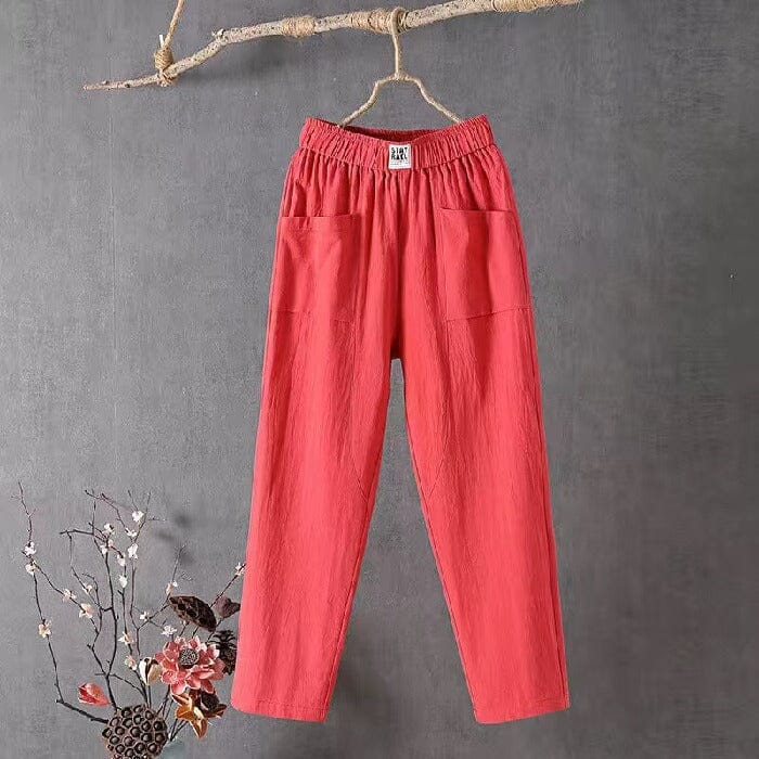 Variant image for Emma | Baumwollhose Damen – Lässige Eleganz mit Elastischem Bund-48