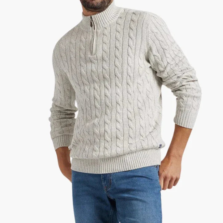 Alaric | Pullover mit halbem Reißverschluss