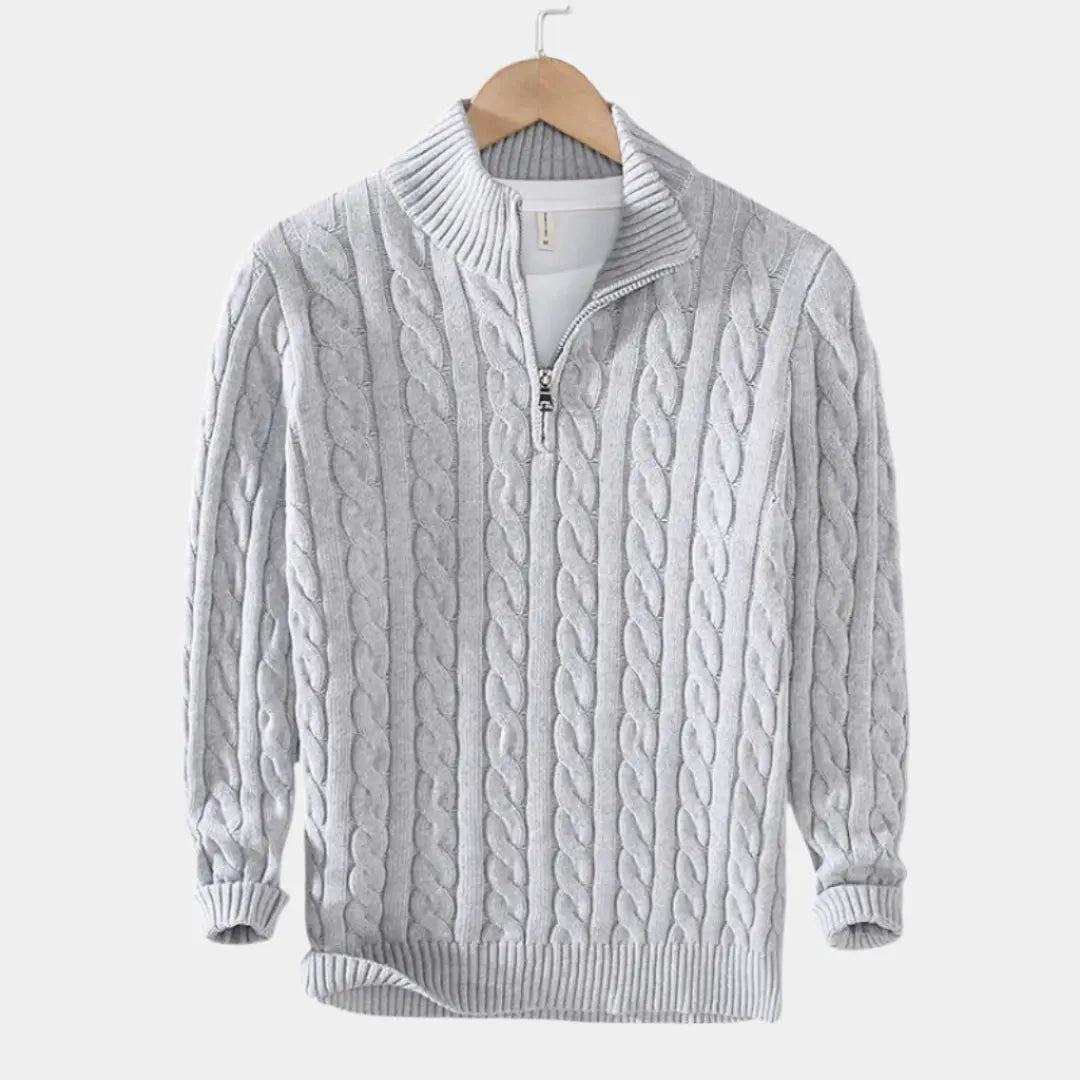 Alaric | Pullover mit halbem Reißverschluss