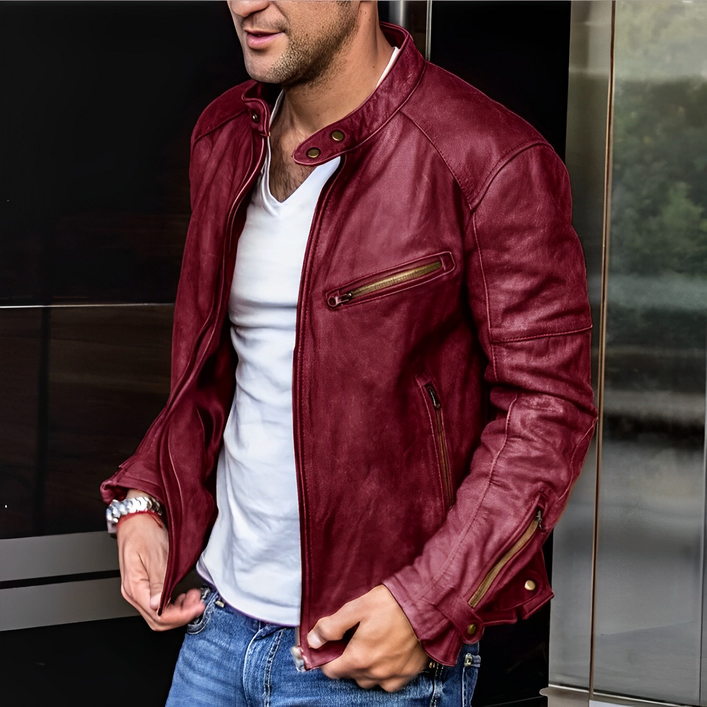 Eckhart | Elegante Lederjacke