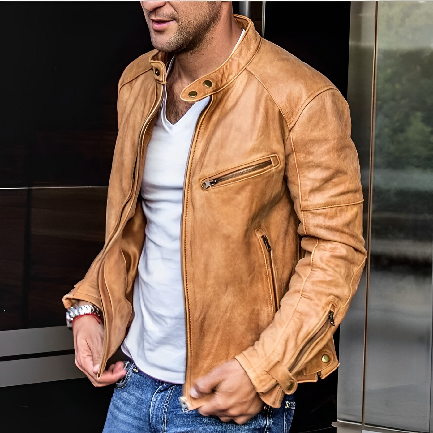 Eckhart | Elegante Lederjacke