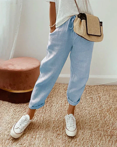 Nives | Elegante Leichte Sommerhose Damen - Luftige Sommerhosen für Stil und Komfort