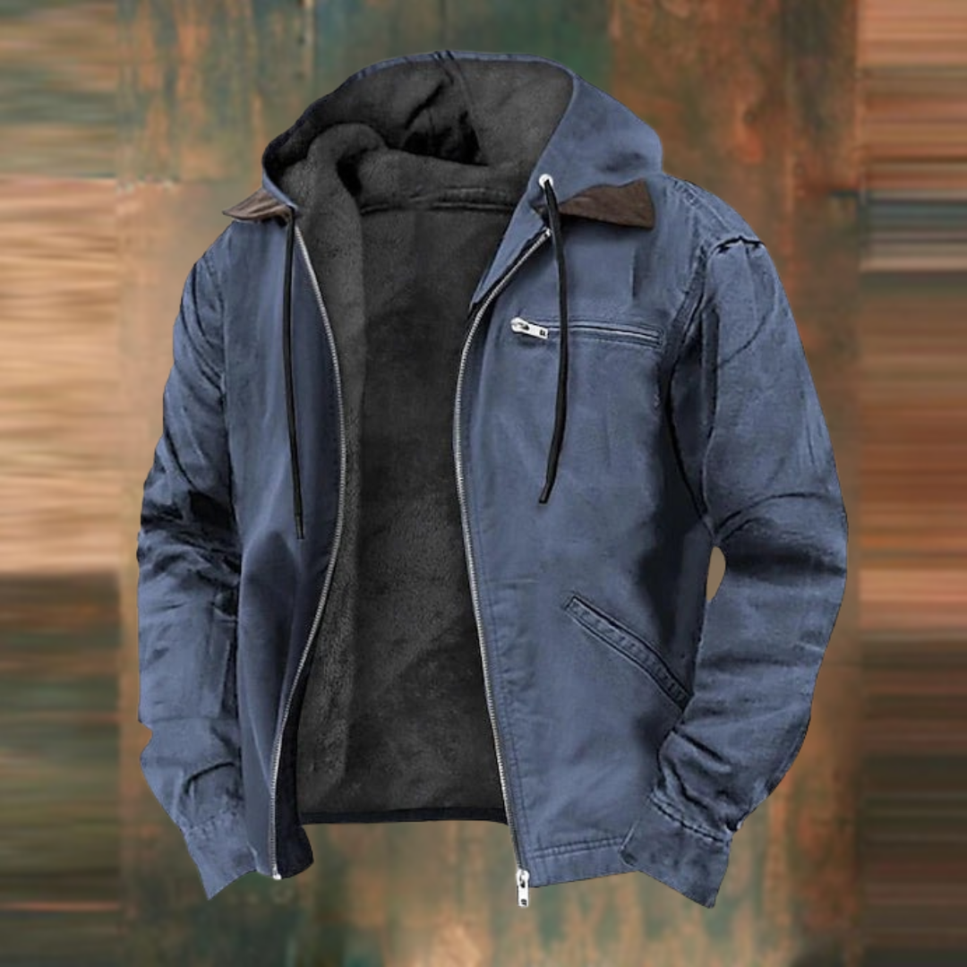 Stephan | Jacke mit Reißverschluss und Kapuze