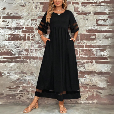 Amandine | Festliches Damenkleid – Fließender Stoff, Elegant für Hochzeitsgäste