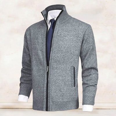 Carl | Strickjacke mit hohem Kragen