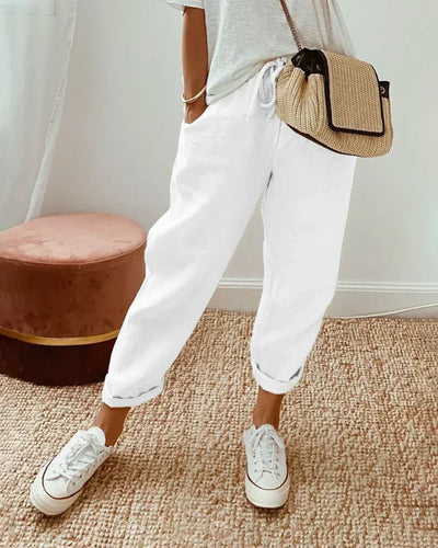 Nives | Elegante Leichte Sommerhose Damen - Luftige Sommerhosen für Stil und Komfort