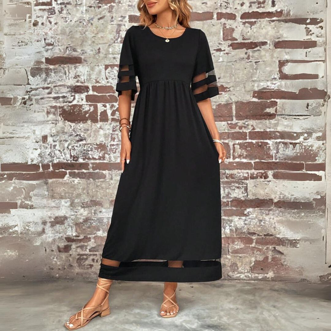 Amandine | Festliches Damenkleid – Fließender Stoff, Elegant für Hochzeitsgäste-1