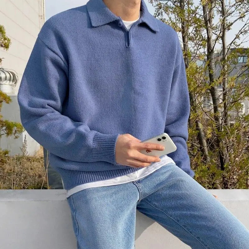 Stefan | Luxus-Polopullover aus Wolle