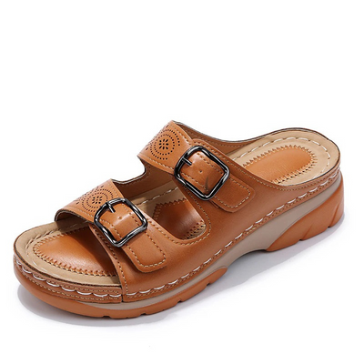 Federica | Sandalen Orthopädisches Leder für Maximalen Komfort