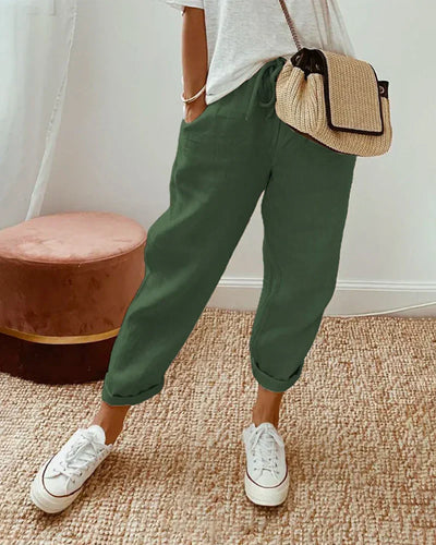 Nives | Elegante Leichte Sommerhose Damen - Luftige Sommerhosen für Stil und Komfort