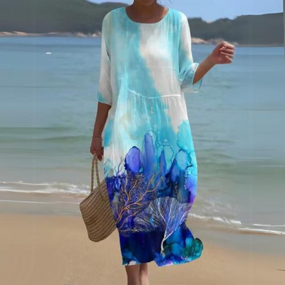 Johanna | Festliches Damenkleid mit Zartem Blumendruck