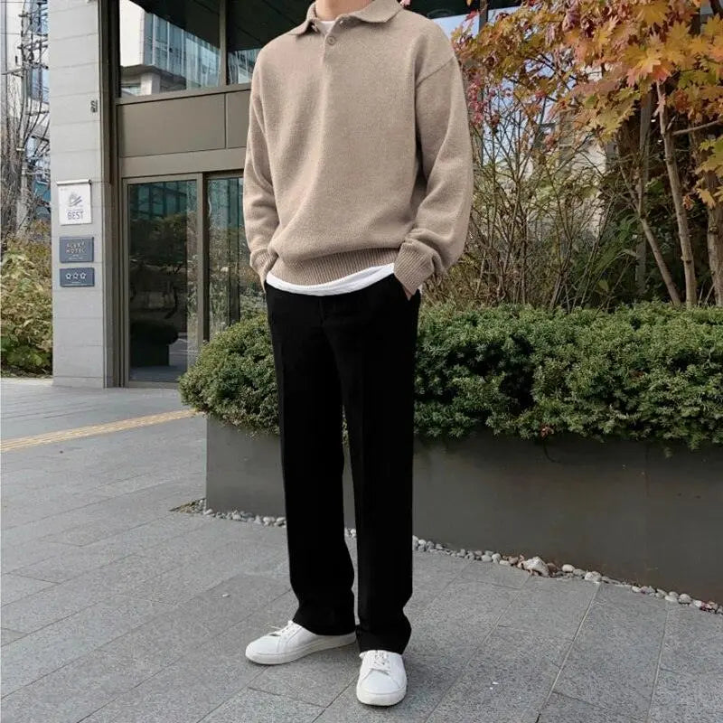 Stefan | Luxus-Polopullover aus Wolle