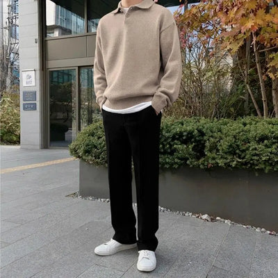 Stefan | Luxus-Polopullover aus Wolle