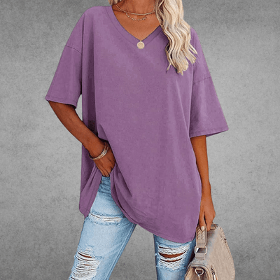 Anneliese | T-Shirt Kurzarm V-Ausschnitt