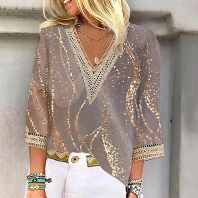Frieda | Bluse Elegante Sommerbluse aus hochwertiger Baumwolle