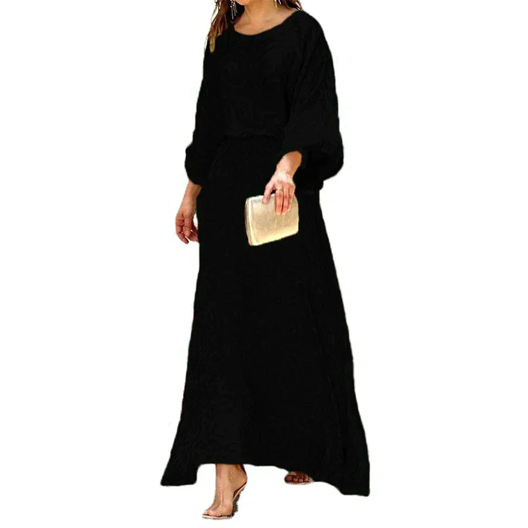 Tanja | Bequemes, bedrucktes langes Kleid