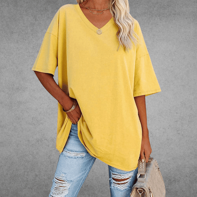 Anneliese | T-Shirt Kurzarm V-Ausschnitt