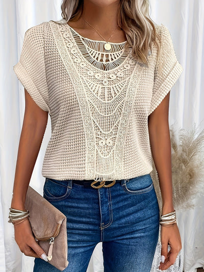 Jillian | Damenoberteil Boho-Top mit Spitzendetails für einen Lässigen Look 5