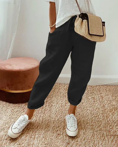 Nives | Elegante Leichte Sommerhose Damen - Luftige Sommerhosen für Stil und Komfort