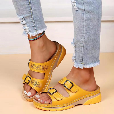 Federica | Sandalen Orthopädisches Leder für Maximalen Komfort