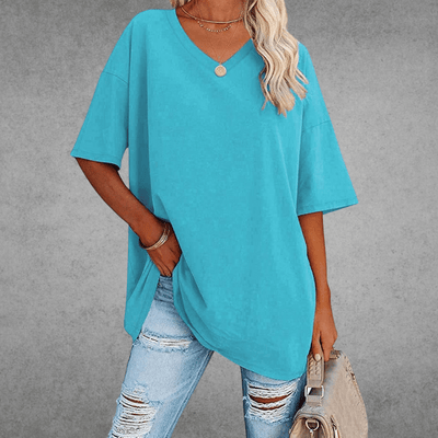Anneliese | T-Shirt Kurzarm V-Ausschnitt