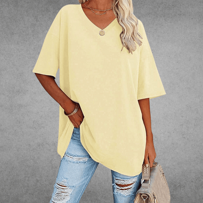 Anneliese | T-Shirt Kurzarm V-Ausschnitt
