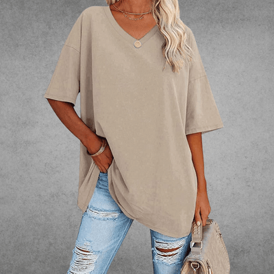 Anneliese | T-Shirt Kurzarm V-Ausschnitt