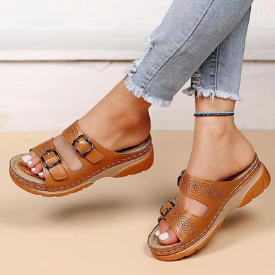 Aussiessoles Sandalen Damen – Orthopädisches Leder für Maximalen Komfort-1