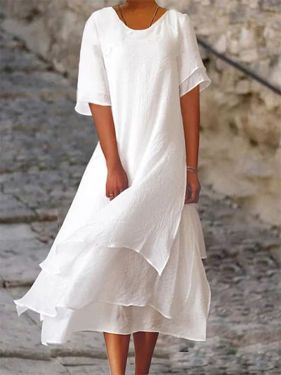 Bamboo | Damenkleid Aus Baumwolle Und Leinen 2