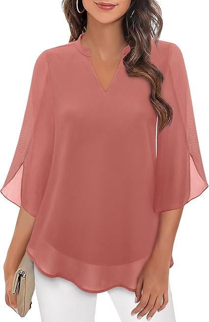 Celeste | Elegante Damenbluse mit Geteilten Ärmeln für Festliche Anlässe