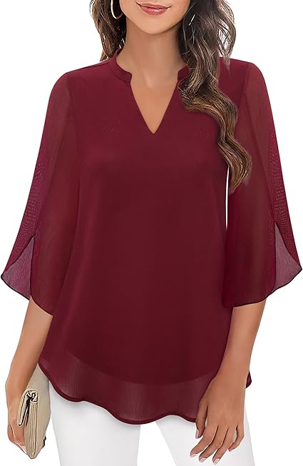 Celeste | Elegante Damenbluse mit Geteilten Ärmeln für Festliche Anlässe