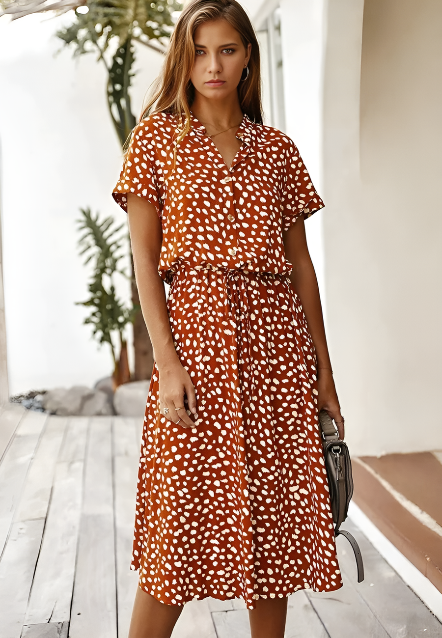 Sifra | Damenkleid Komfort mit Fließendem Design