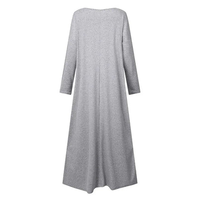 Nicole | Langes Kleid mit langen Ärmeln