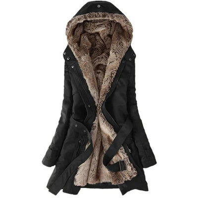 Emma | Warme Pelz Winterjacke