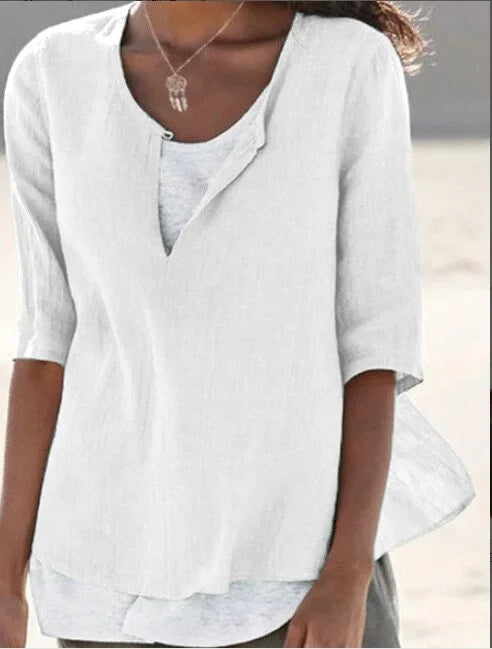 Livia | Damenbluse mit Lagenlook – Vielseitig und Stilvoll