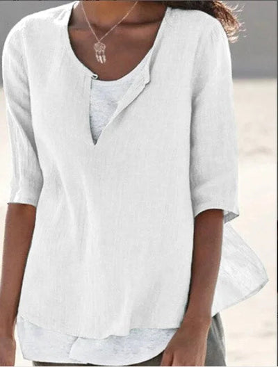 Livia | Damenbluse mit Lagenlook – Vielseitig und Stilvoll