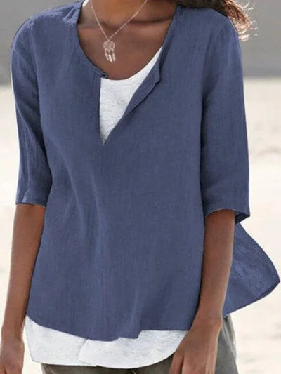 Livia | Damenbluse mit Lagenlook – Vielseitig und Stilvoll