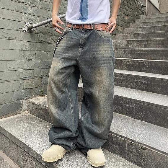 Marcel | Modische Baggy Jeans mit Weitem Bein