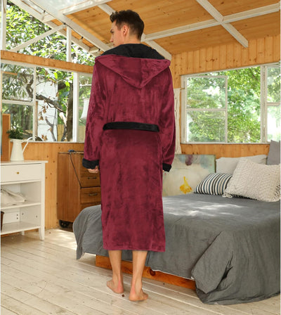 Lucas | Ultra Soft Fleece Bademantel mit Kapuze