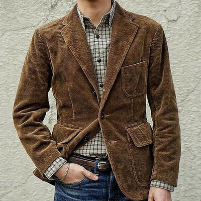 Jürgen | Cord Revers Mehrtaschen Arbeitsjacke