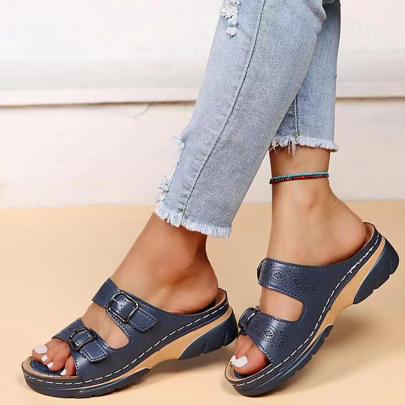 Federica | Sandalen Orthopädisches Leder für Maximalen Komfort
