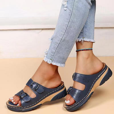 Federica | Sandalen Orthopädisches Leder für Maximalen Komfort